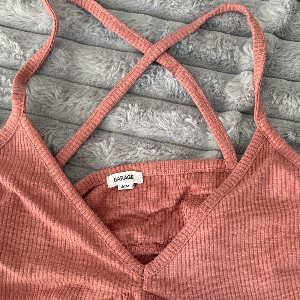 Garage Women's Dusty Rose Ribbed Camisole